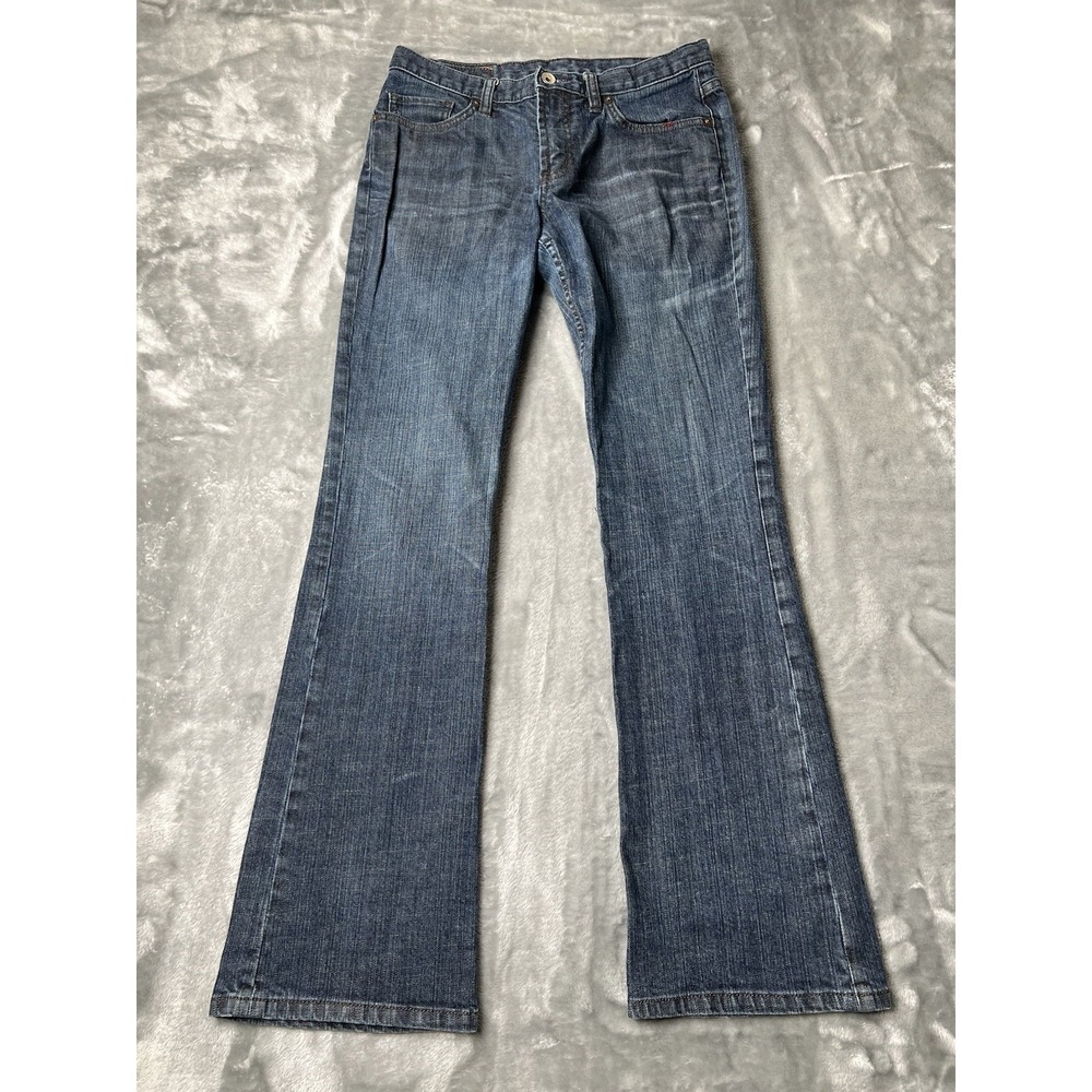 X2 Denim Laboratory Jeans Women Size 29x31 Long Blue Low Rise Flare